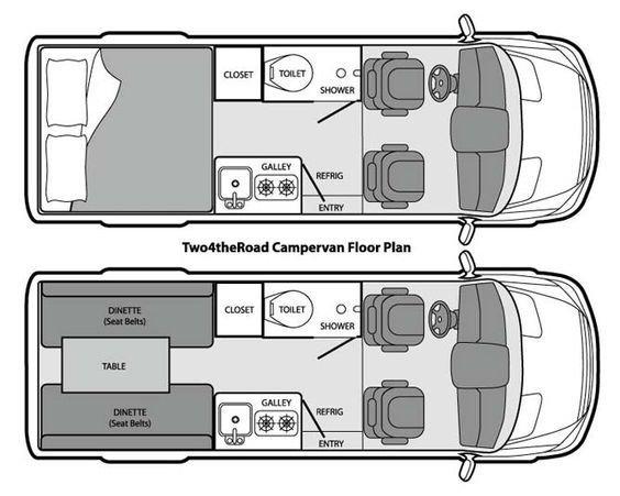 vw camper van interior layout