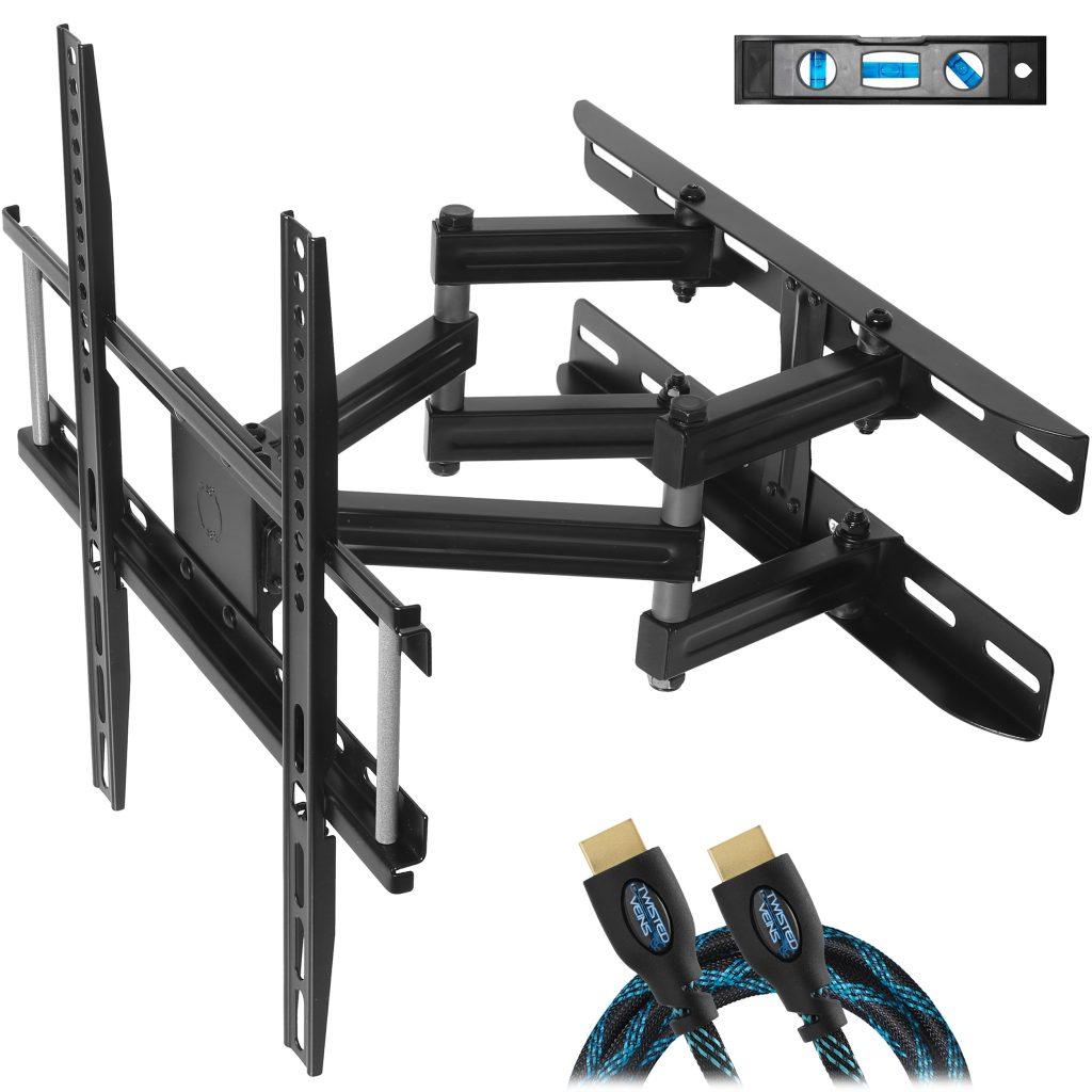 Portable RV TV Mount – Locking Articulating Bracket For 42" Screens, VESA 75x75/100x100