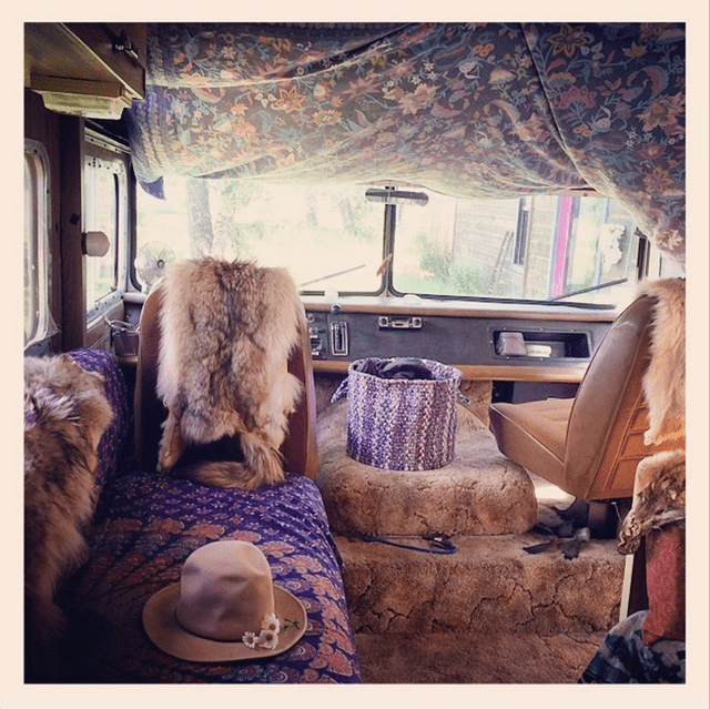 Hippie Van Interior