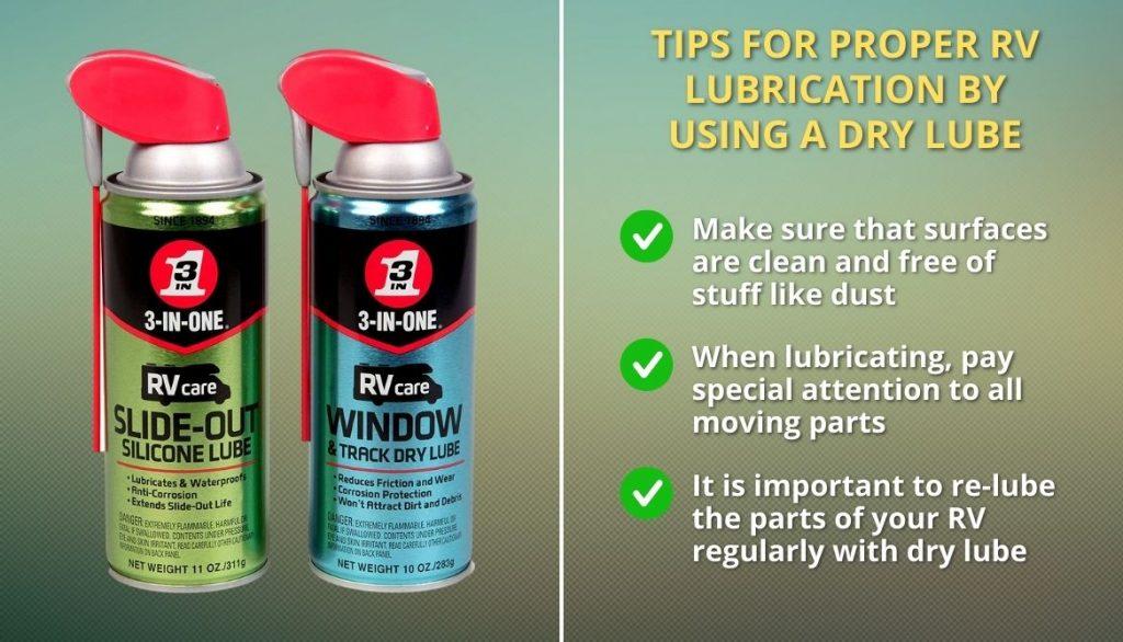 Tips For Proper RV Lubrication By Using A Dry Lube