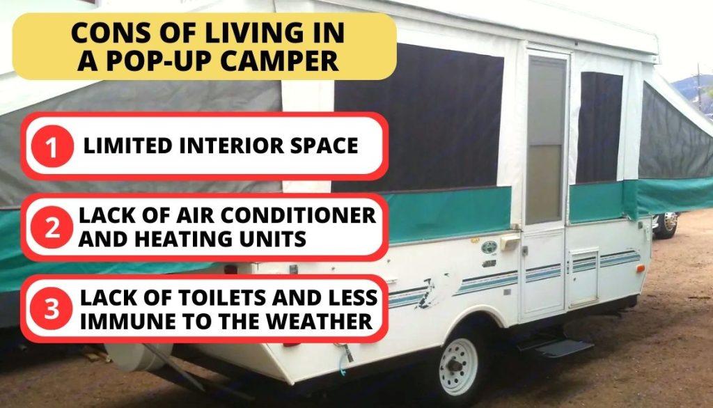 Pop up camper bed support outlet bars