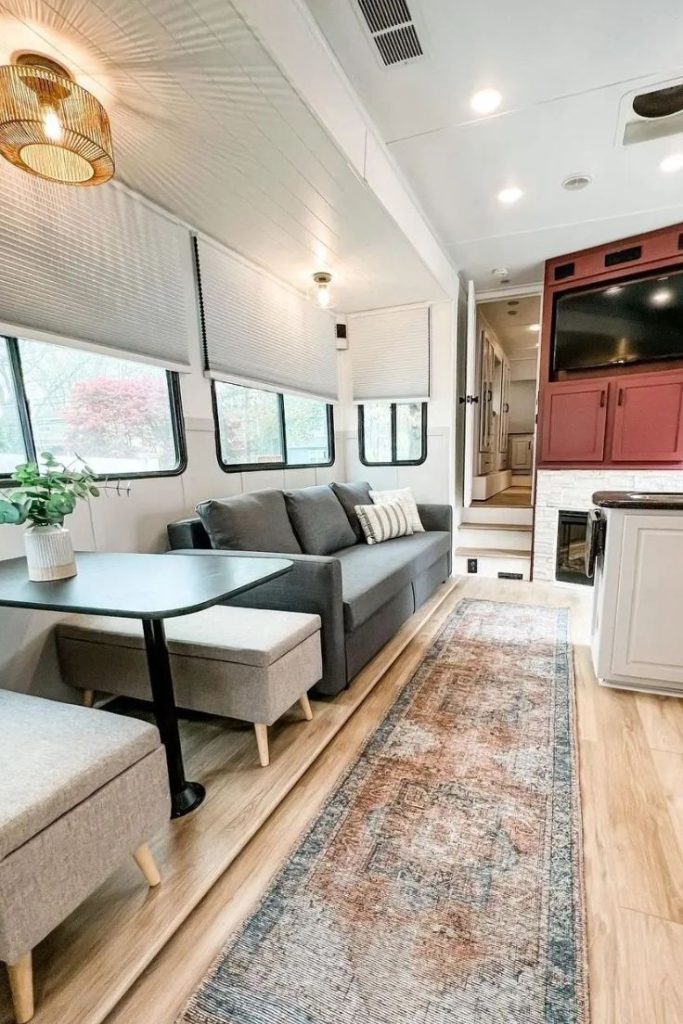Swapping the RV Dinette and Sofa